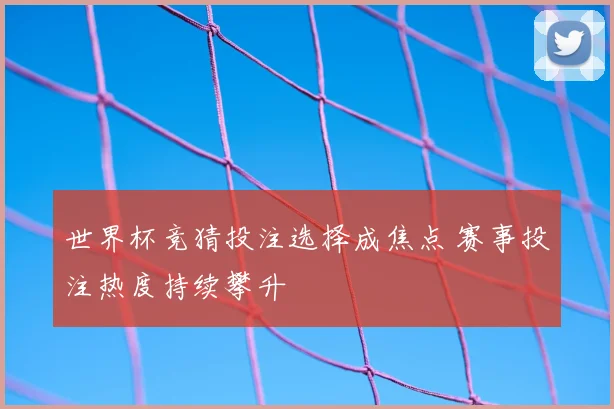 世界杯竞猜投注选择成焦点 赛事投注热度持续攀升